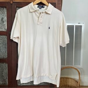 Ralph Lauren Men’s Large Cream Polo Like New